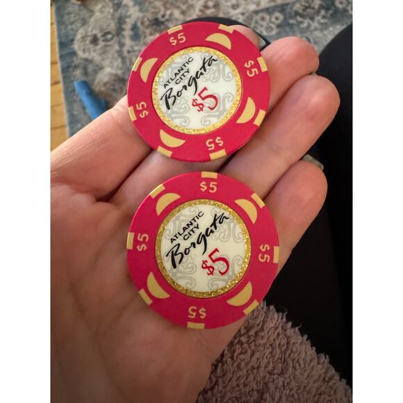 Borgata Casino Atlantic City NJ $5.00 Dollar Gaming Chip - Picture 2 of 2